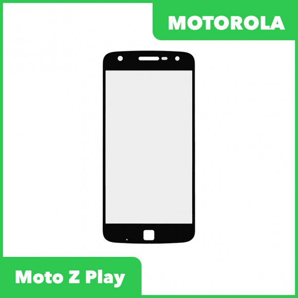 Стекло для переклейки дисплея Motorola Moto Z Play, черный