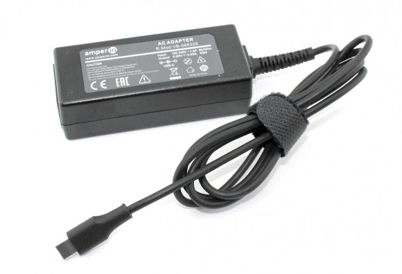 Блок питания (зарядное) Amperin AI-HP45C для ноутбука HP 15В, 3A Type-C, 45Вт