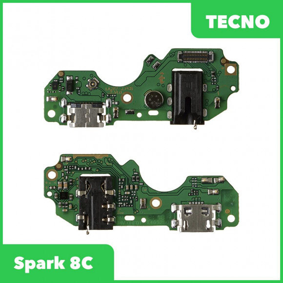 Системный разъем (разъем зарядки) для Tecno Spark 8C, микрофон