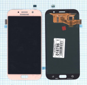 Дисплей для Samsung Galaxy A7 (2017) SM-A720F розовый