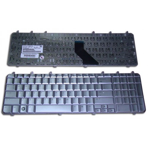 Клавиатура для ноутбука HP DV7-1000 DV7-2000 silver АНГЛИЙСКАЯ РАСКЛАДКА