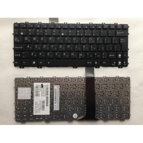 Клавиатура для ноутбука ASUS EEE PC 1011 1015P под рамку черная РУССКАЯ РАСКЛАДКА