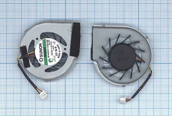 Вентилятор (кулер) для ноутбука Dell Insprion Mini Duo 1090, 1019, 1110, 1210, RX56X, 3-pin