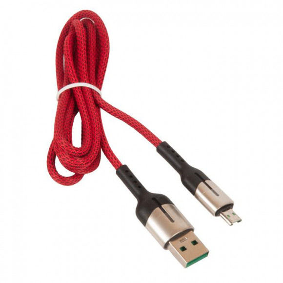 Кабель USB HOCO U68 Micro USB - MicroUSB, 4A, 1.2 м, красный