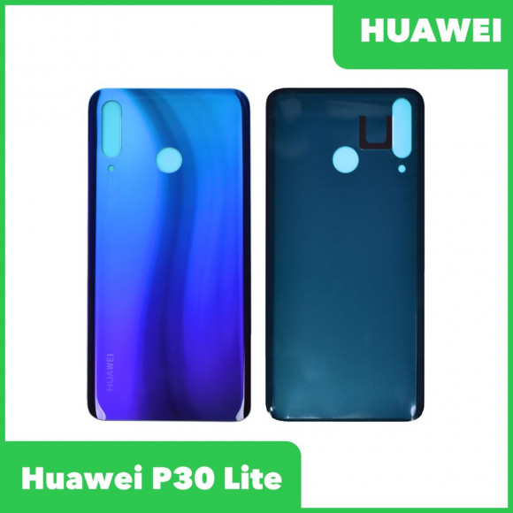 Задняя крышка корпуса для Huawei P30 Lite, Nova 4E, синяя (крышка для версии 48 МП)
