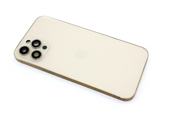 Задняя крышка (корпус) в сборе с рамкой для Apple iPhone 12 Pro Max, gold