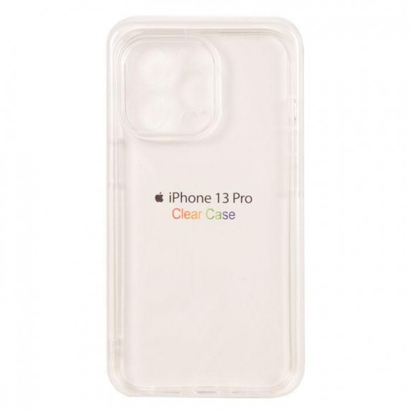 Чехол Clear Case для Apple iPhone 13 Pro, прозрачный, силикон