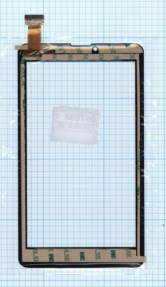 Сенсорное стекло (тачскрин) ZYD070-262-FPC-V02, черное