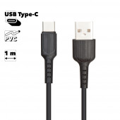 USB кабель Borofone BX16 Easy Charging Data Cable For Type-C, черный USB кабель Borofone BX16 Easy Charging Data Cable For Type-C, черный