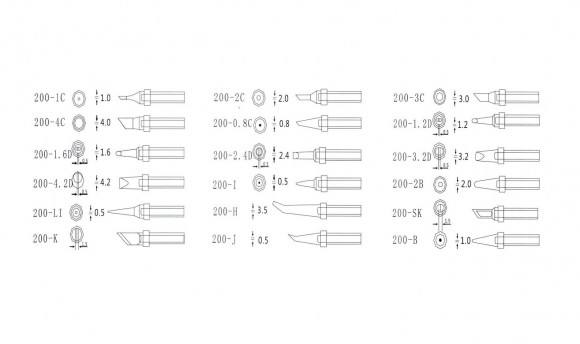 Жало для паяльника Quick QSS200-T-3C
