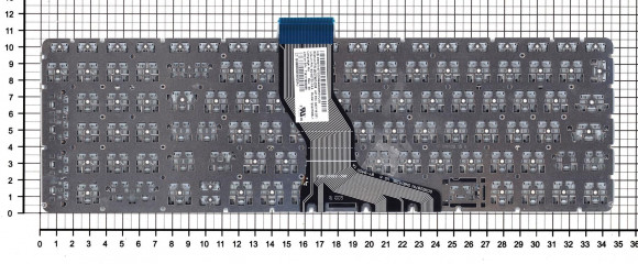 Клавиатура для ноутбука HP Pavilion 15-AB, 15-AB000, 15Z-AB100 серая с подсветкой Клавиатура для ноутбука HP Pavilion 15-AB, 15-AB000, 15Z-AB100 серая с подсветкой