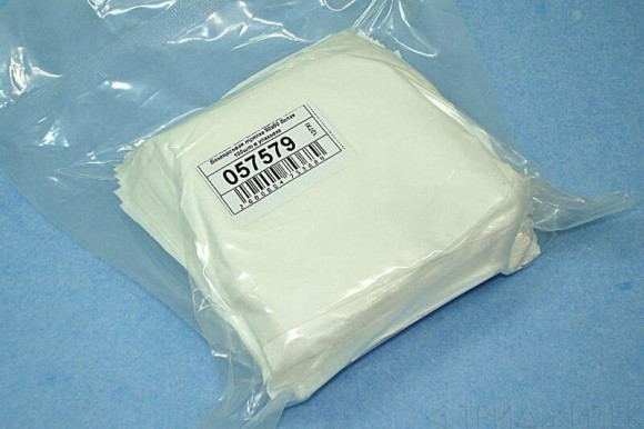 Безворсовая тряпка 90х90 белая MaYuan MY-8568 (упаковка 100шт)
