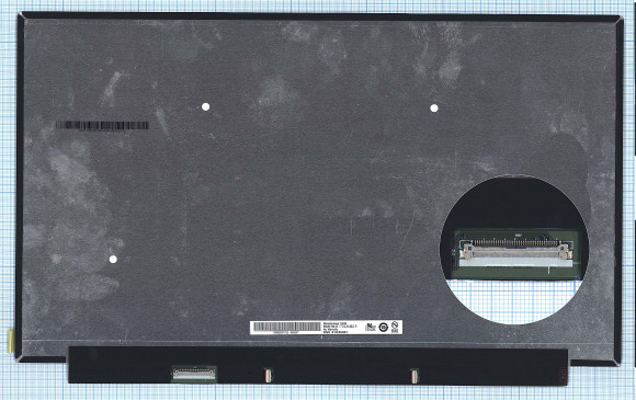 Матрица (экран) для ноутбука B173ZAN02.0, 17.3", 3840x2160, 40 pin, LED, Slim, матовая