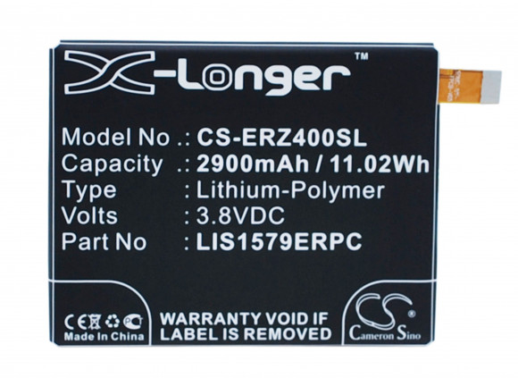 Аккумулятор CS-ERZ400SL, LIS1579ERPC (AGPB015-A001) для Sony Xperia Z3+ Dual E6533, 3.8В, 2900мАч