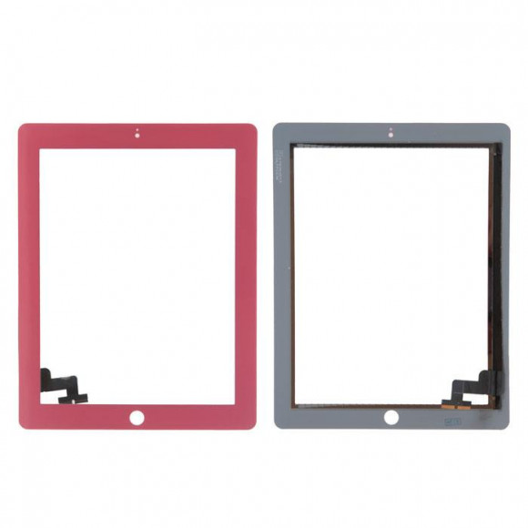 Тачскрин (Стекло) для iPad 2, розовый