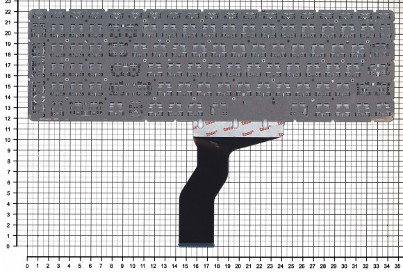 Клавиатура для ноутбука HP Pavilion 15-AB, 15-AB000, 15Z-AB100, черная с белой подсветкой