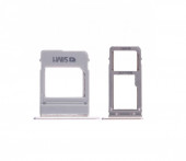 Держатель (лоток) SIM-карты для Samsung Galaxy A7 2017 (A720F) (2 SIM карты), золотой Держатель (лоток) SIM-карты для Samsung Galaxy A7 2017 (A720F) (2 SIM карты), золотой