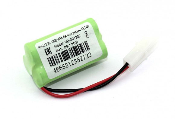 Аккумулятор Ni-Cd 3.6В, 1800 мАч, AA Row разъем KET-2P