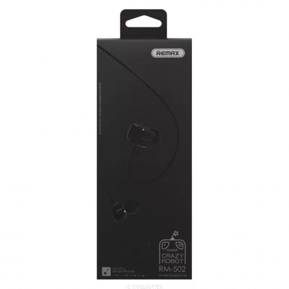 Гарнитура вставная Remax RM-502, черная