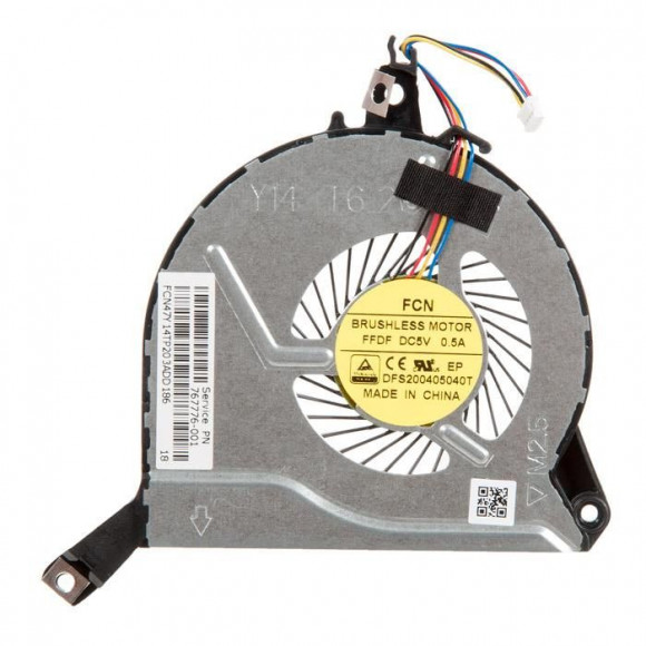 Вентилятор (кулер) для ноутбука HP Pavilion 14-V, 15-V, 4-pin