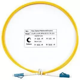 Шнур оптический simplex Cabeus FOP(s)-9-LC-LC-1, 5m