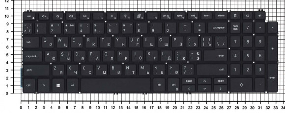 Клавиатура для ноутбука Dell Inspiron 5584, черная