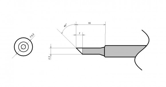 Жало для паяльника Element 900-M-3C