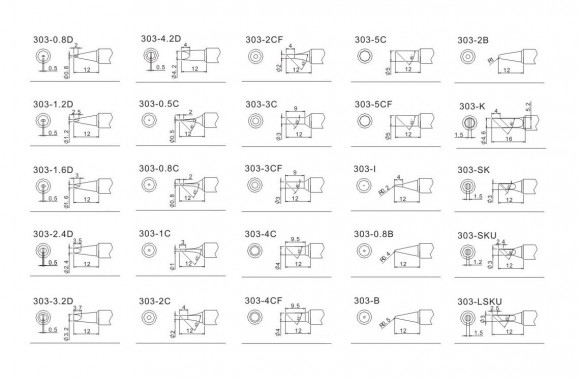 Жало для паяльника Quick 303-4CM Жало для паяльника Quick 303-4CM