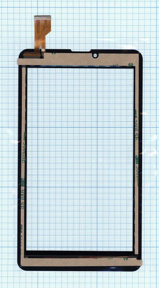 Сенсорное стекло (тачскрин) для Prestigio 45pin, черное