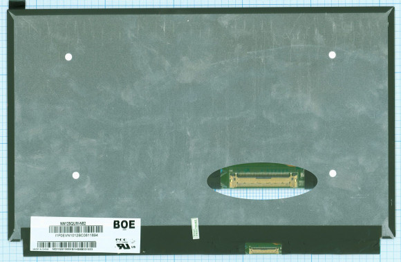 Матрица NN125QUM-N82, 12.5", ADS, 3840x2160 (UHD), 60 Гц, 40 pin, LED, Slim (тонкая), разъём справа, без креплений, матовая