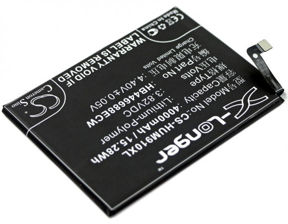 Аккумулятор (батарея) CS-HUM910XL, HB446688ECW для телефона Huawei Ascend Mate 9 Pro, 3.82В, 4000мАч, 15.28Wh