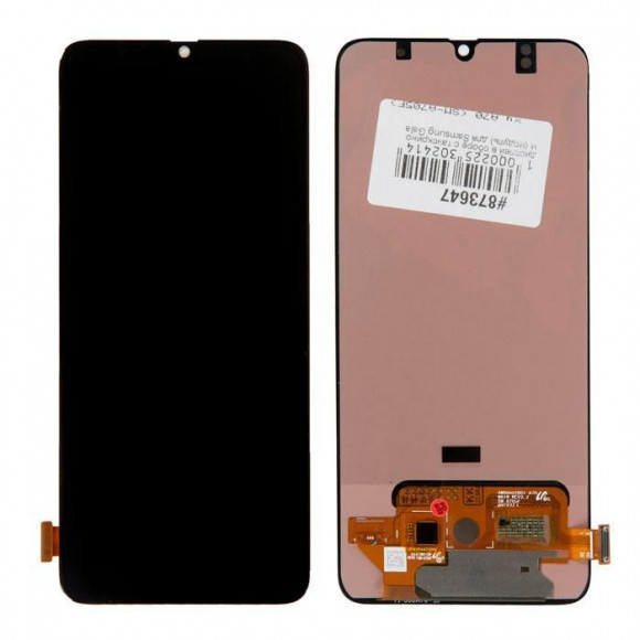 Дисплей в сборе с тачскрином (модуль) для Samsung Galaxy A70 (A705F) OLED full size, черный