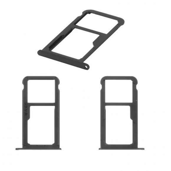 Держатель SIM Huawei P10 (VTR-L29, VTR-L09) черный