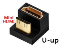 Переходник mini HDMI на HDMI U вверх