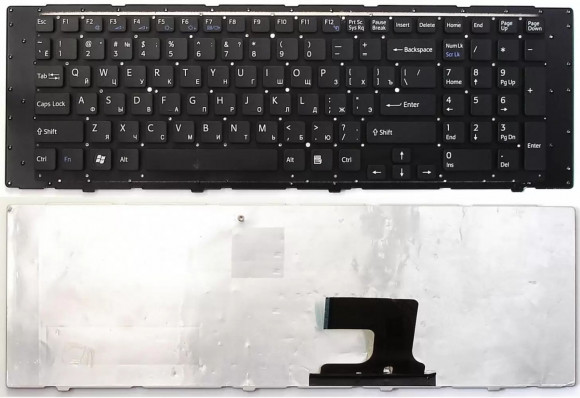Клавиатура для ноутбука ноутбука Sony Vaio VPCEF VPC-EF, черная