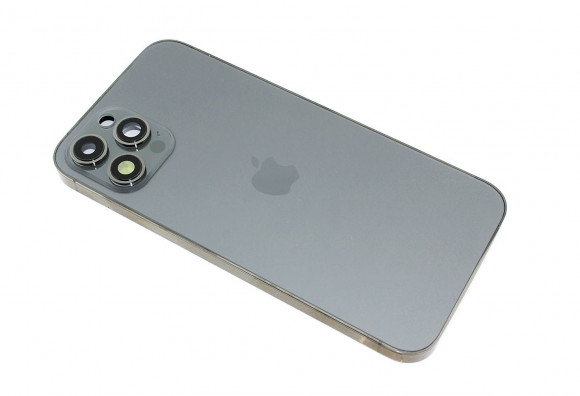 Задняя крышка (корпус) в сборе с рамкой для Apple iPhone 12 Pro Max, black