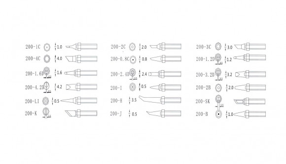 Жало для паяльника Quick QSS200-T-1C