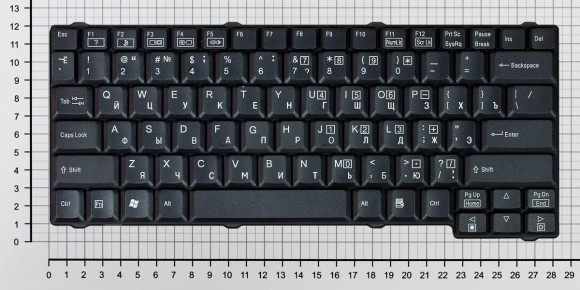 Клавиатура для ноутбука Acer TravelMate 200, 210, 220, 230, 240, 250, 260, 520, 730, 740, черная
