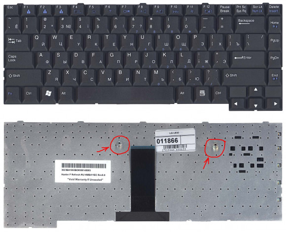 Клавиатура для ноутбука LG LE50, LM60, LM70, LS55, LS70 V1, черная Клавиатура для ноутбука LG LE50, LM60, LM70, LS55, LS70 V1, черная