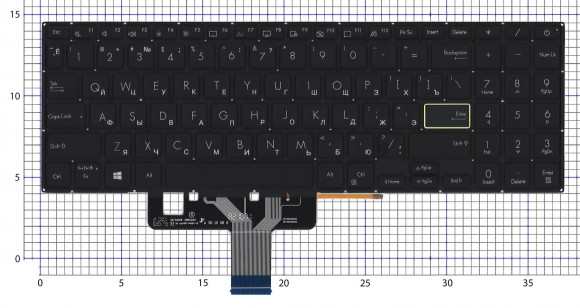 Клавиатура для ноутбука Asus S533F, S533FA, S533FL, S533J, S533JQ, черная Клавиатура для ноутбука Asus S533F, S533FA, S533FL, S533J, S533JQ, черная