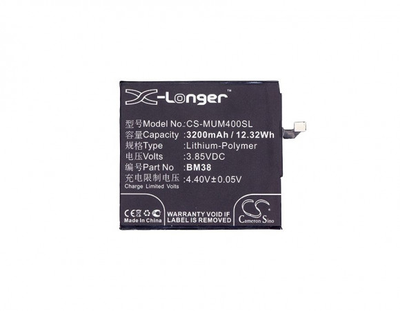 Аккумулятор CS-MUM400SL, BM38 для Xiaomi Mi 4S, 3.85В, 3200мАч, 12.32Wh
