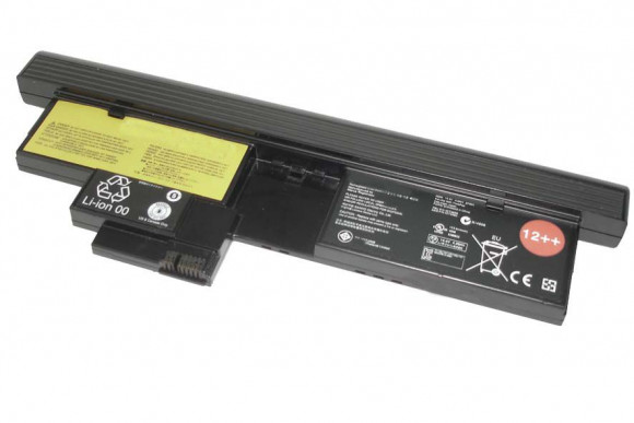 Аккумулятор (батарея) 12++ для ноутбука Lenovo ThinkPad X200 X201 Tablet 14.4B, 4650мАч, 67Втч (оригинал)