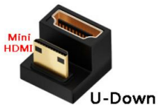 Переходник mini HDMI на HDMI U вниз