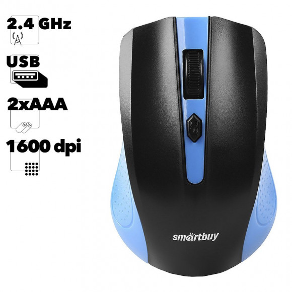 Мышь беспроводная Smartbuy ONE 352 сине-черная