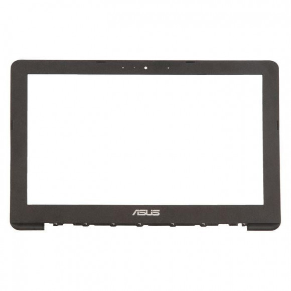 Рамка экрана (рамка крышки матрицы, LCD Bezel) для ноутбука Asus E200HA черная, пластиковая. С разбора.