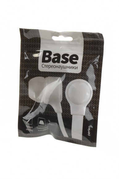 Наушники Perfeo Base PF_B4214, белый, BL1