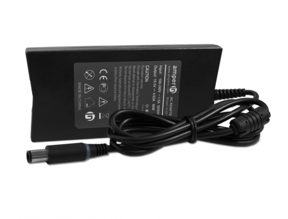Блок питания (зарядное) Amperin AI-DL90S для ноутбука Dell 19.5В, 4.62A, 7.4pin slim