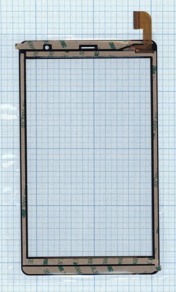 Сенсорное стекло (тачскрин) Prestigio Node A8, черное