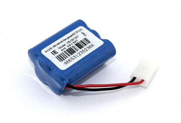 Аккумулятор Ni-Cd 6В, 1400 мАч, AA Row разъем KET-2P (2+3)