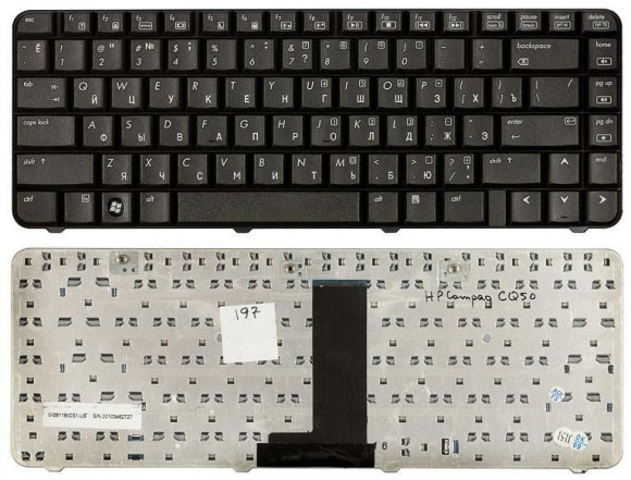 Клавиатура для ноутбука HP Compaq Presario CQ50-100ER черная